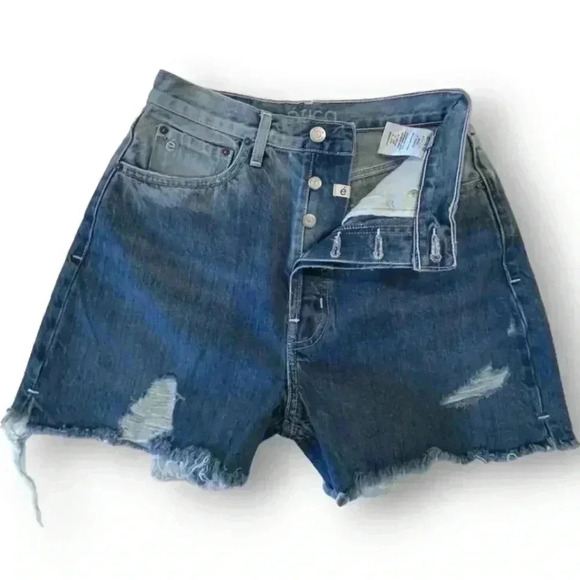 Γtica Fern High Rise Cut-Off Distressed Festival Denim Shorts - Size 27 NWOT - Picture 9 of 13